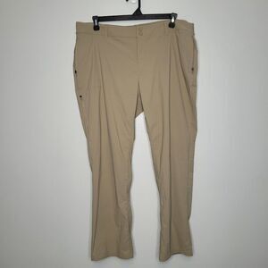 Zeroxposur tan nylon blend sun protection hiking camping pants size XXL